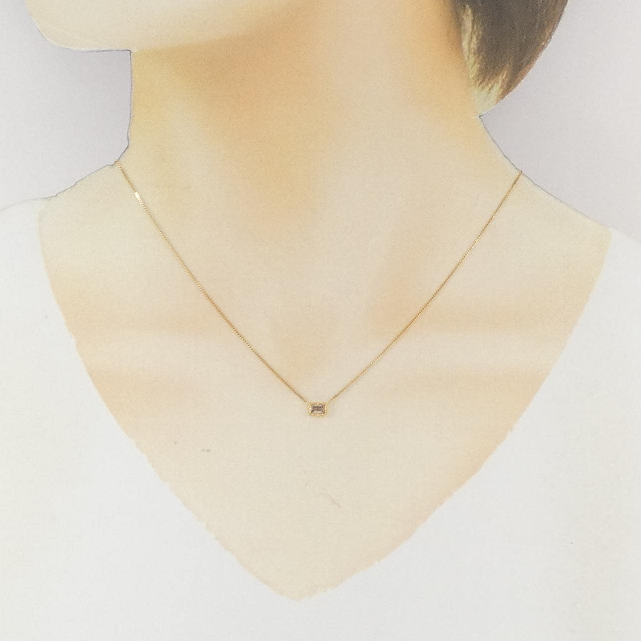 アガット ダイヤモンド ネックレス 0.15CT