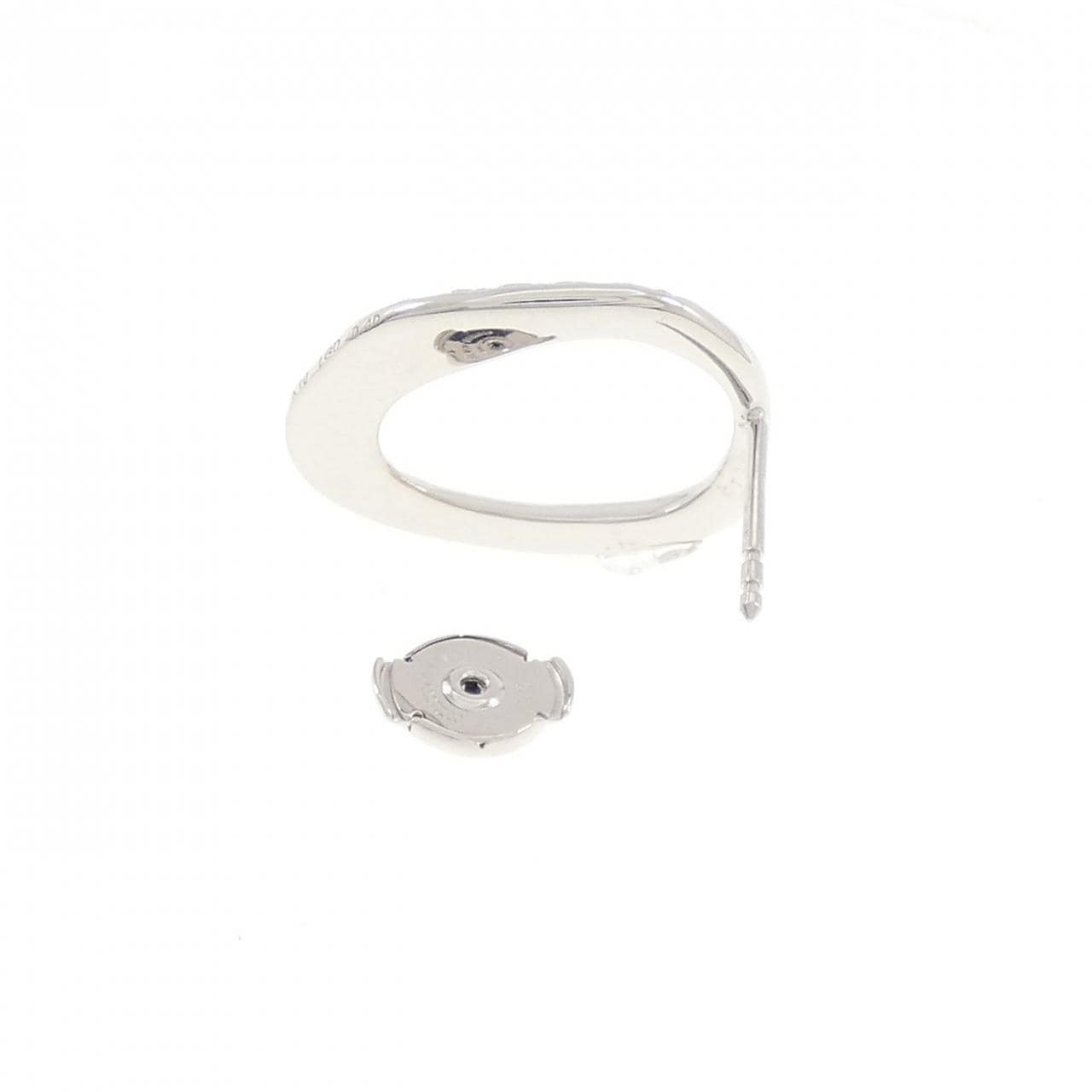 ヨン 合成ダイヤモンド ピアス 0.40CT 片耳