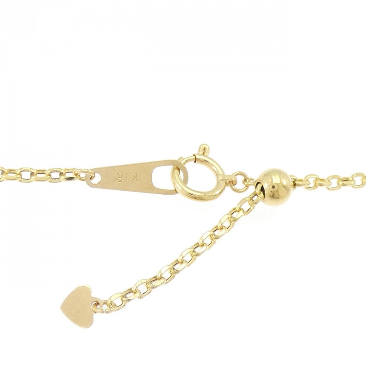 K18YG クロス ダイヤモンド ネックレス 0.215CT