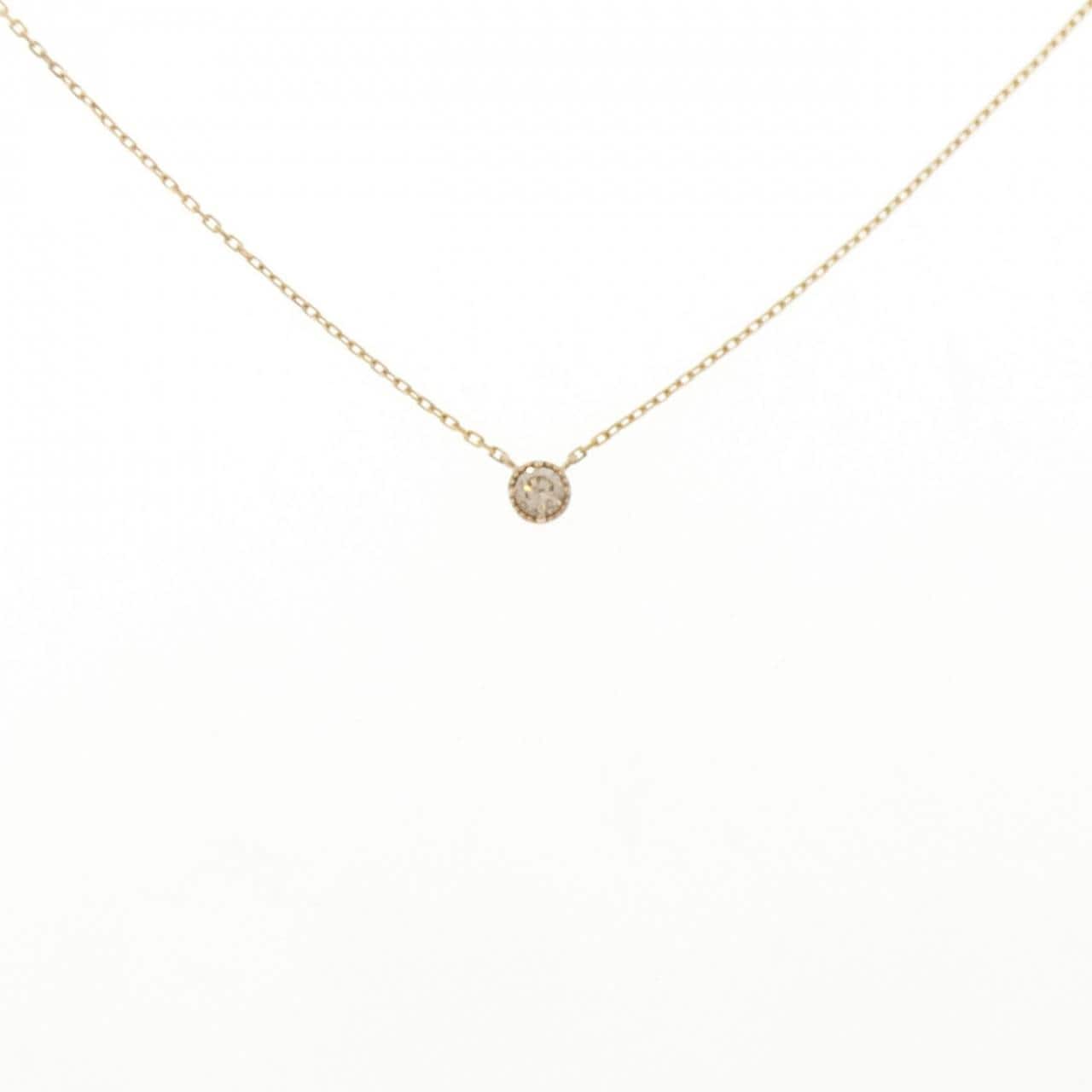 アガット ダイヤモンド ネックレス 0.07CT