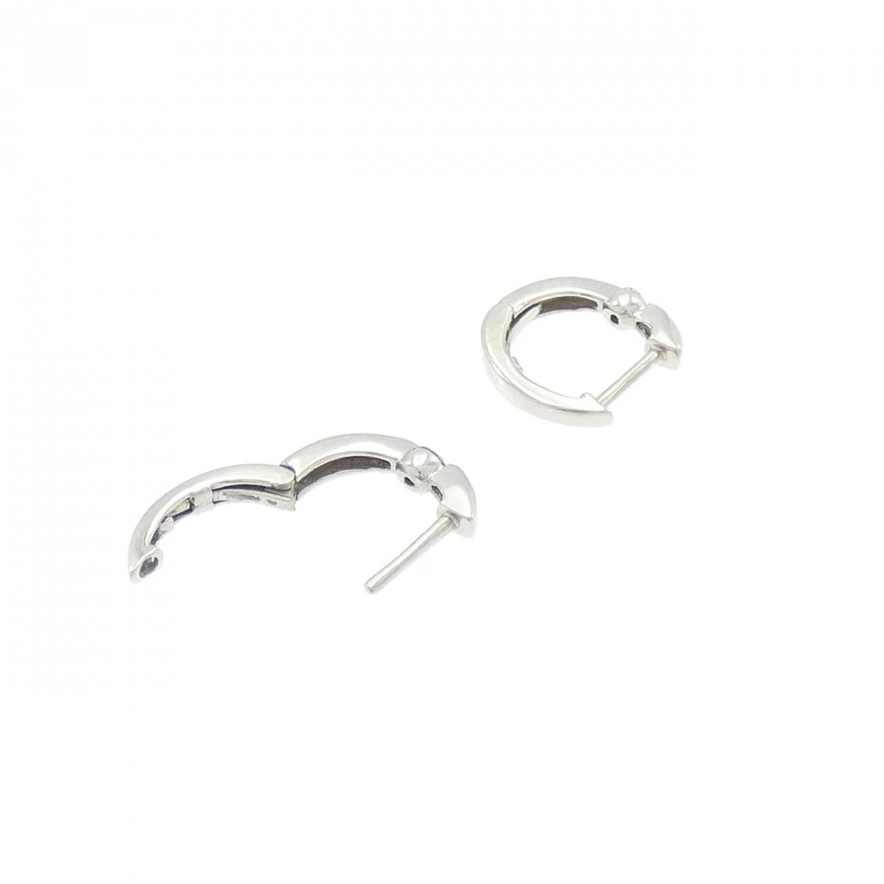 K18WG ダイヤモンド ピアス 0.08CT