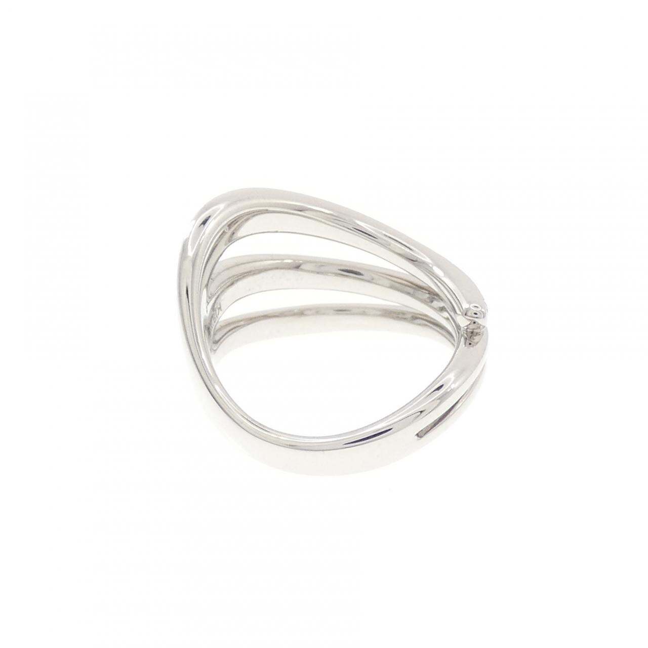 K18WG ダイヤモンド ピンキーリング 0.20CT