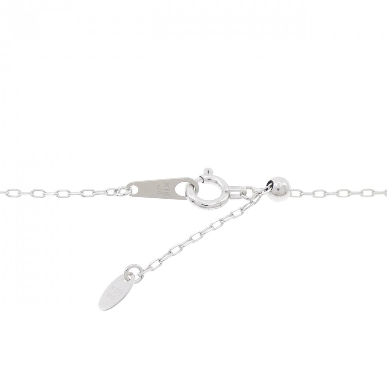 K18WG ダイヤモンド ネックレス 0.20CT