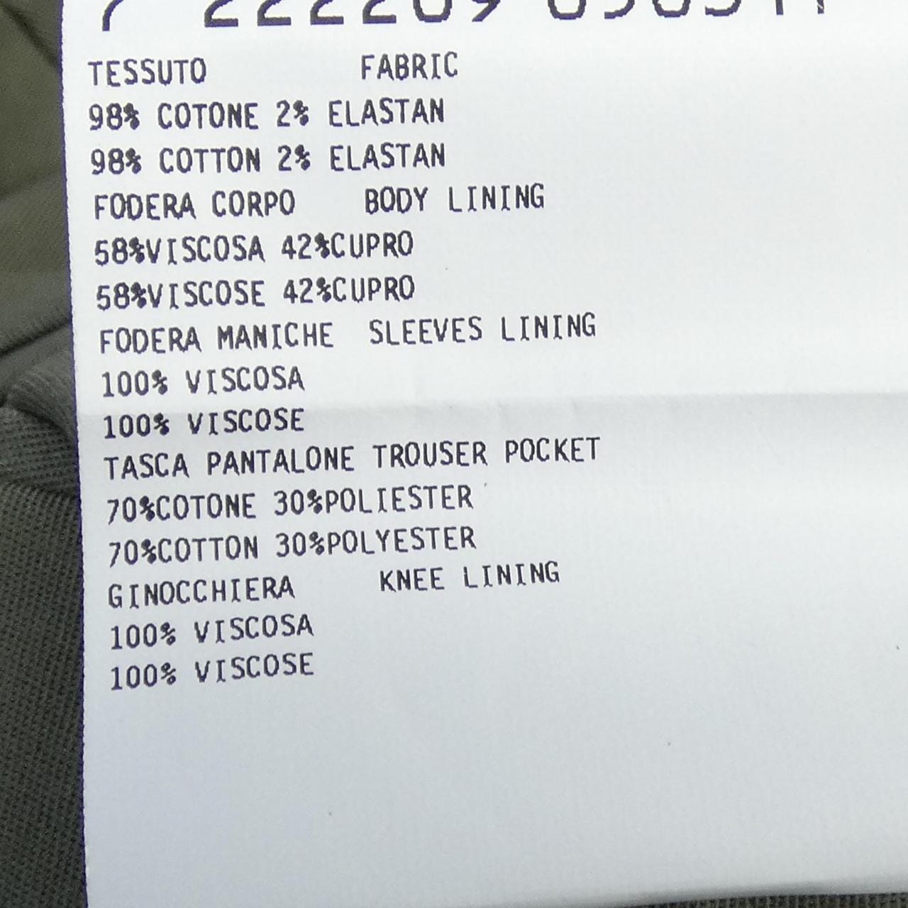 ガブリエレパジーニ GABRIELE PASINI G17580Y スーツ