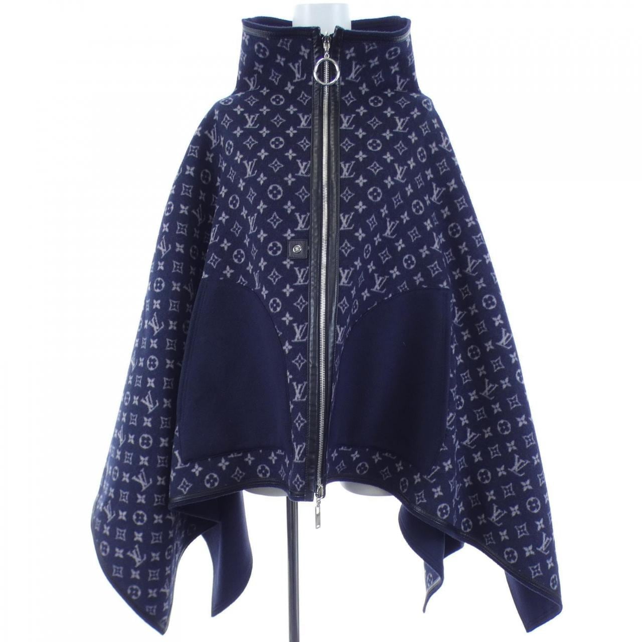 ルイヴィトン LOUIS VUITTON モノグラム インサイド ジップドケープ FFCO05QWE リバーシブル ケープ