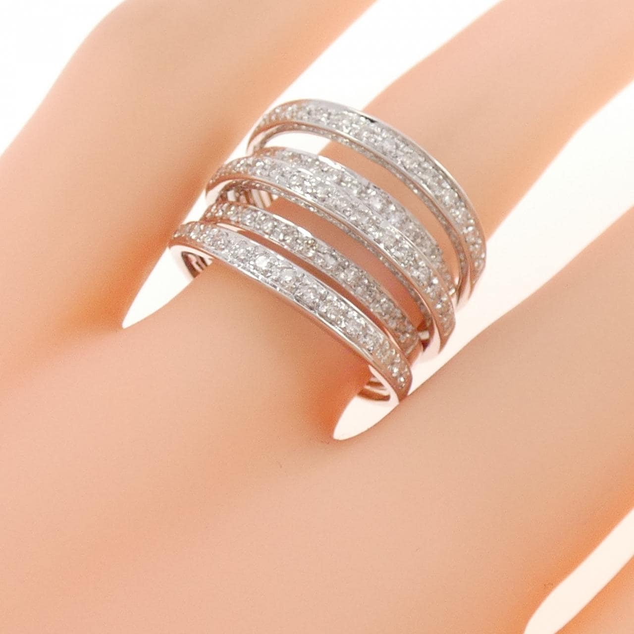 750WG ダイヤモンド リング 0.52CT