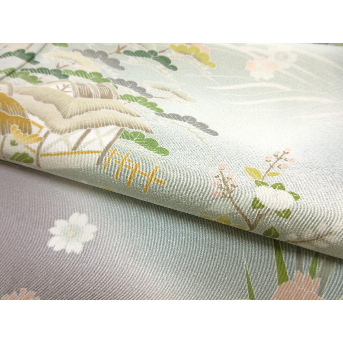 【未使用品】訪問着　友禅加工ボカシ染