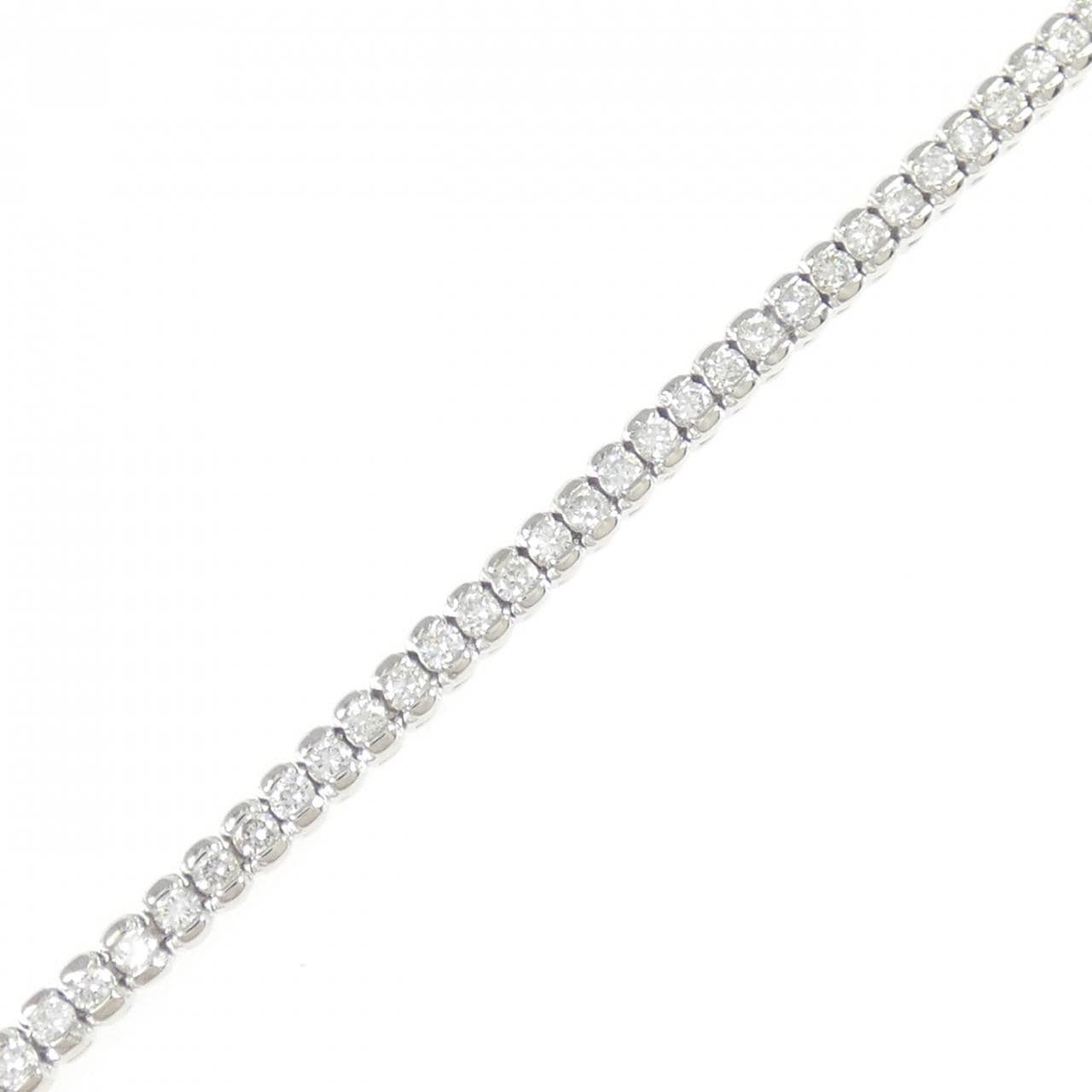 K14WG ダイヤモンド ブレスレット 1.81CT