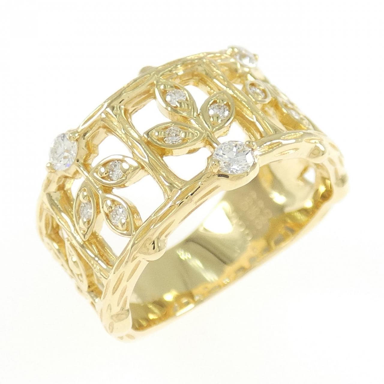 K18YG ダイヤモンド リング 0.178CT