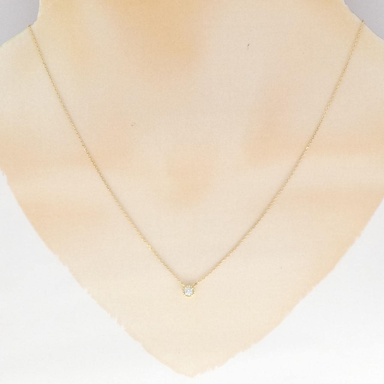 K18YG ダイヤモンド ネックレス 0.10CT
