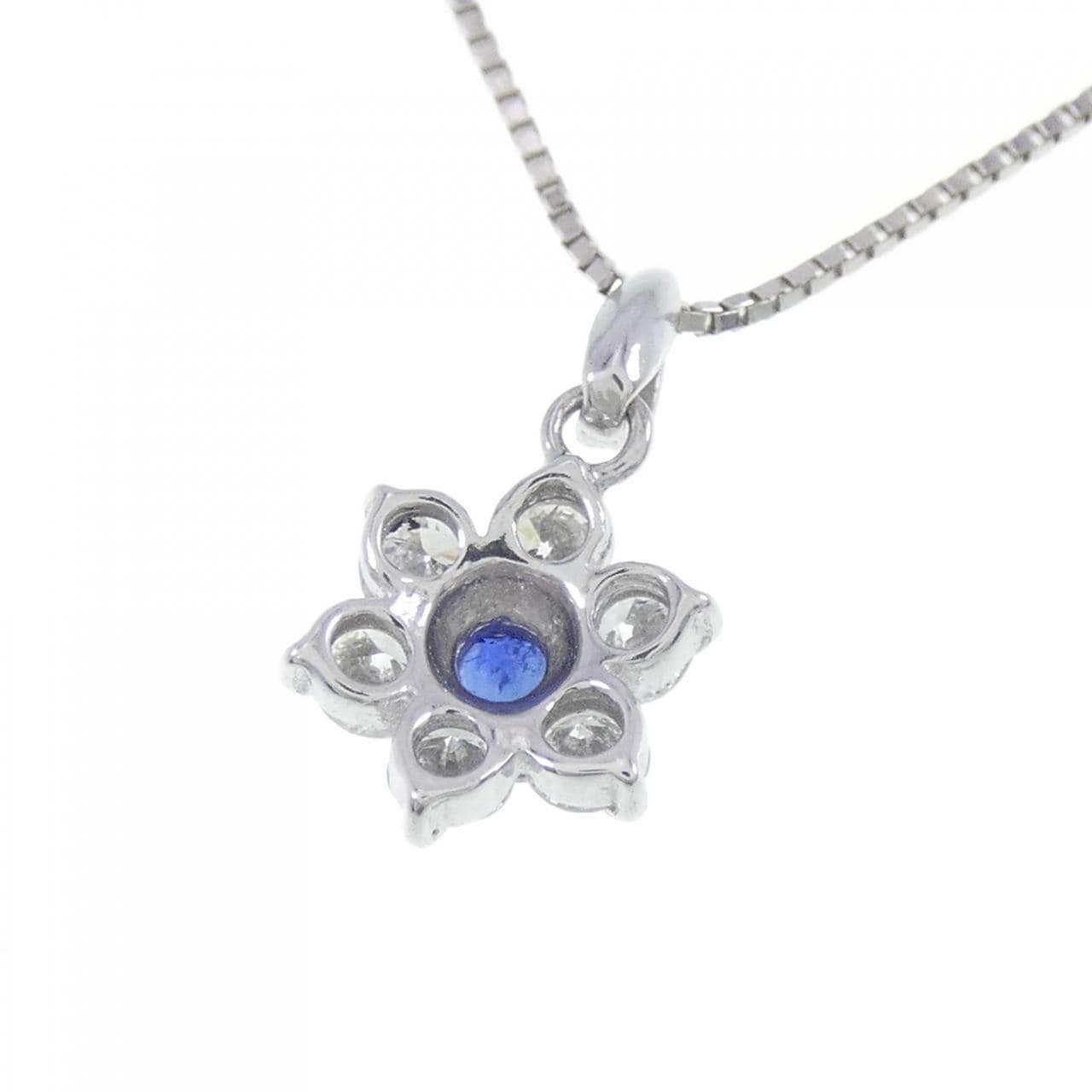 PT Flower Sapphire Necklace