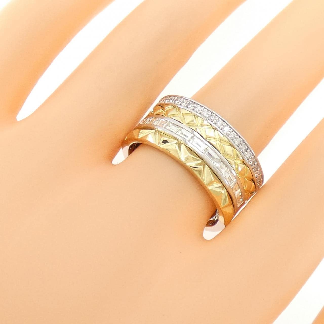 [BRAND NEW] PT/K18YG Diamond Ring 0.80CT