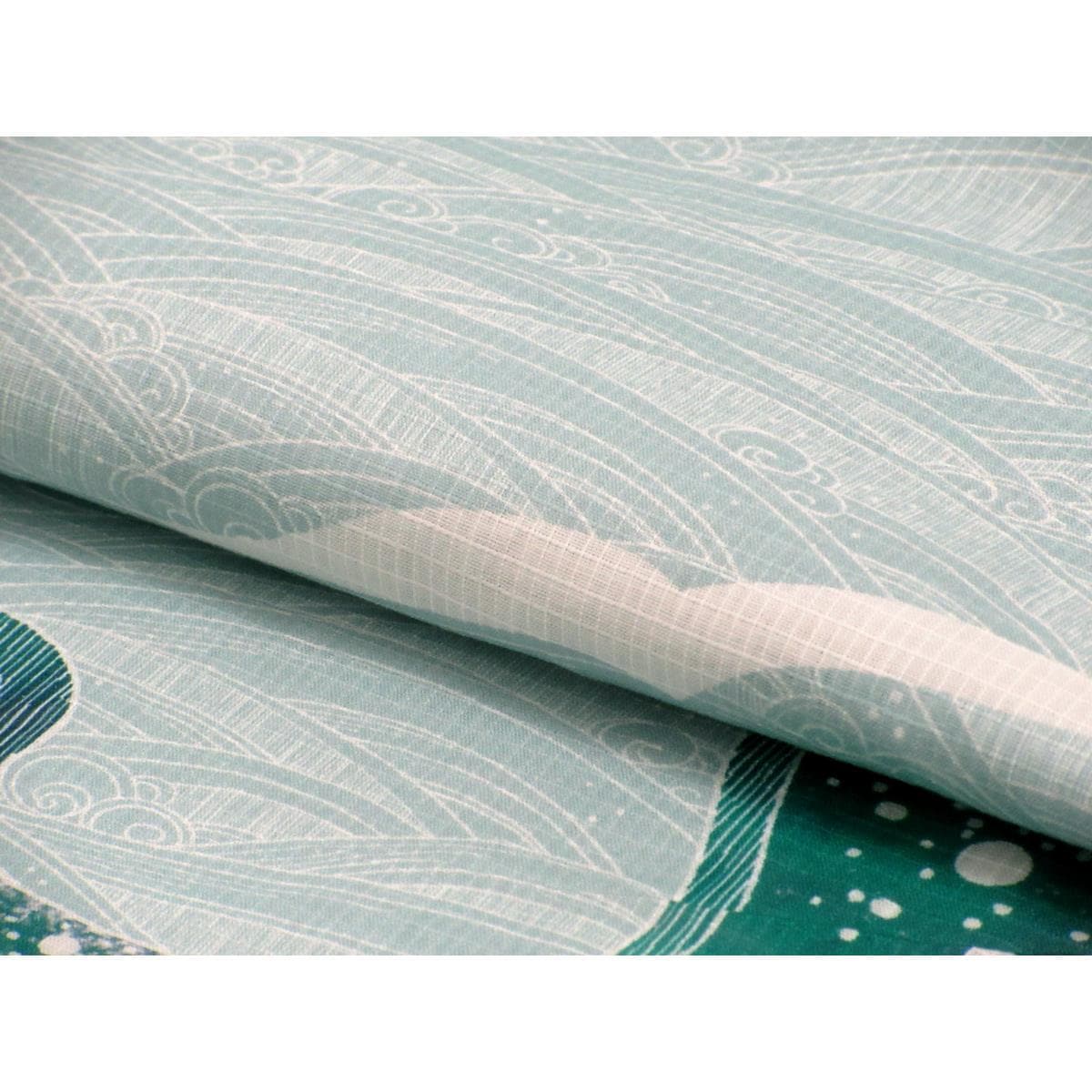 【新品】女ゆかた　くじら　Ｆサイズ