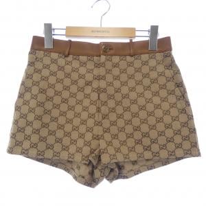 グッチ GUCCI レザー トリム GGキャンバス 681154 Z8AV7 ショートパンツ