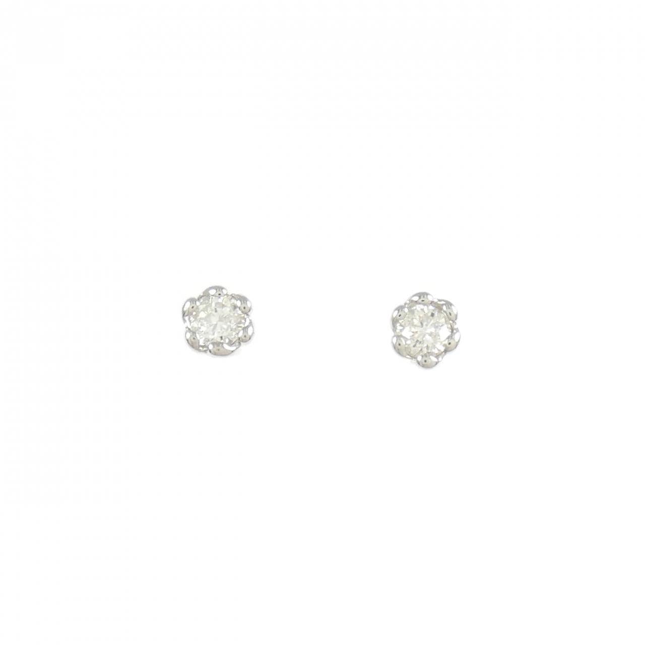 PT900 ダイヤモンド ピアス 0.20CT