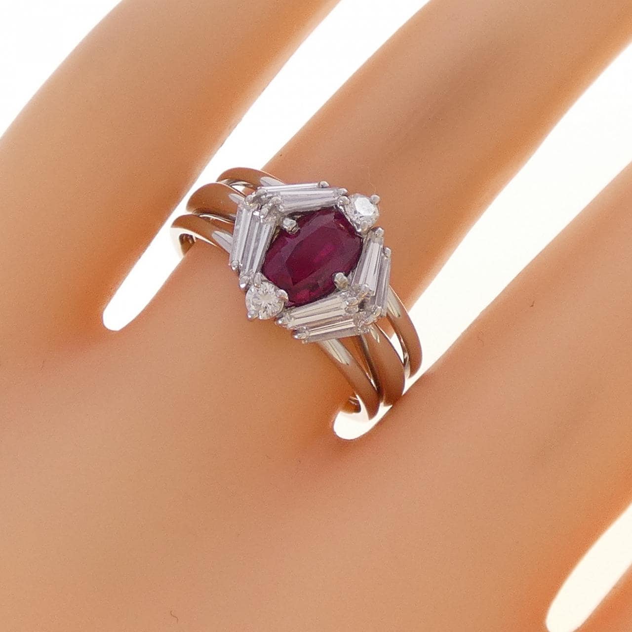 PT900 ルビー リング 1.06CT