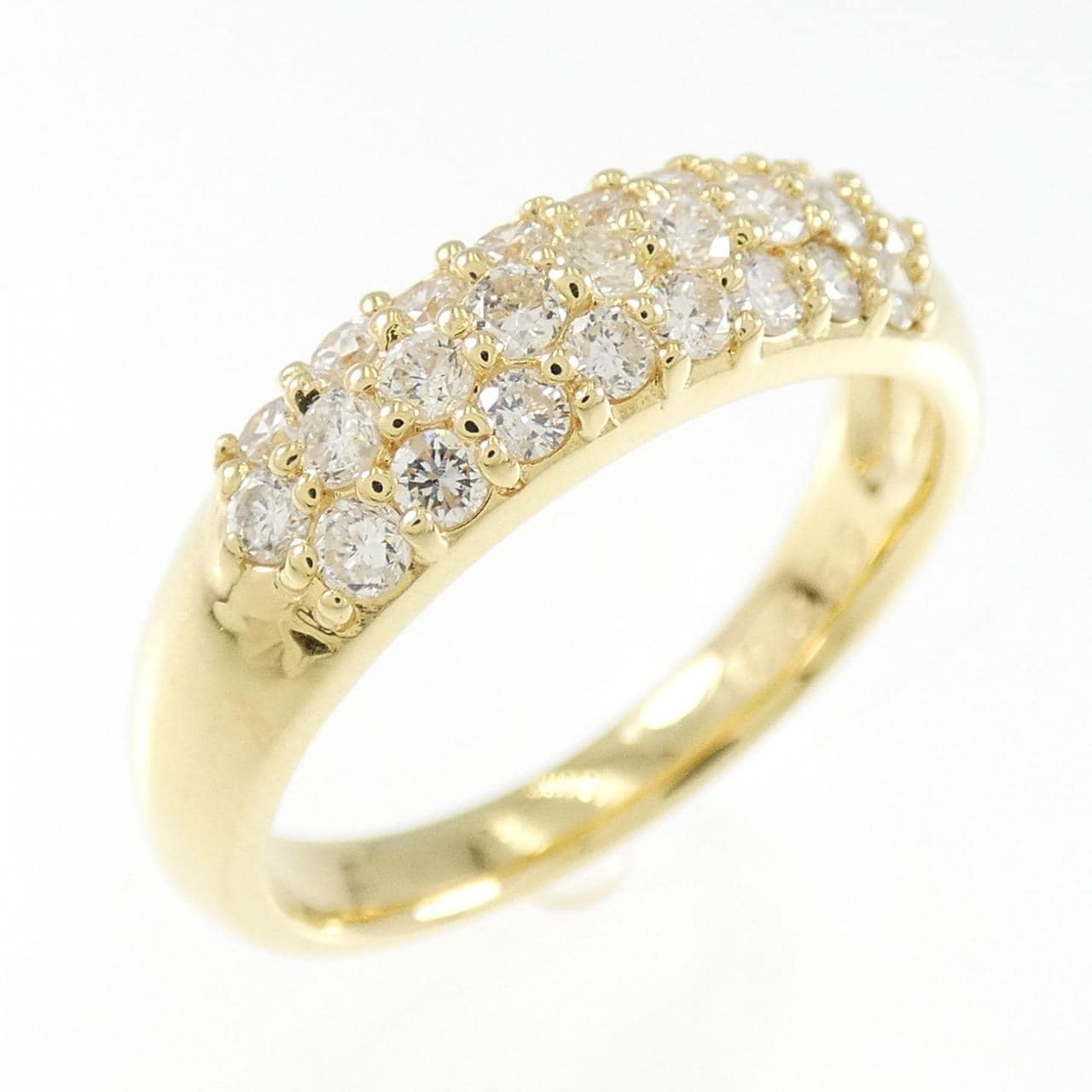 K18YG パヴェ ダイヤモンド リング 0.50CT