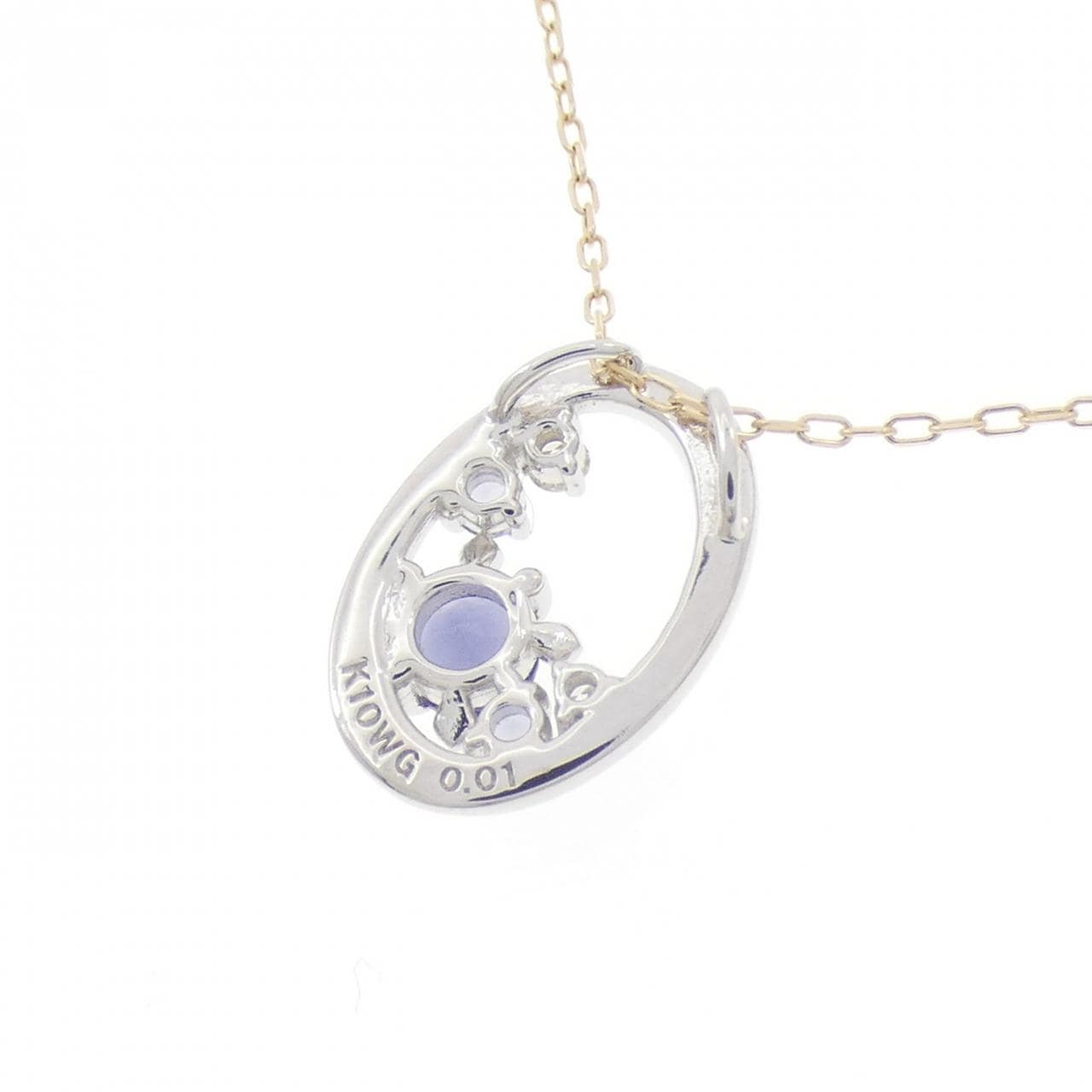 K10YG/K10WG アイオライト ネックレス