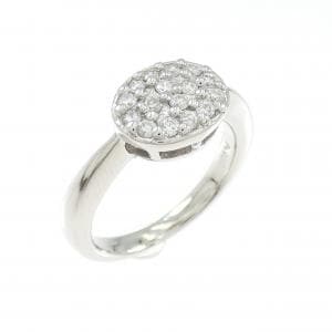 PT900 ダイヤモンド ピンキーリング 0.16CT