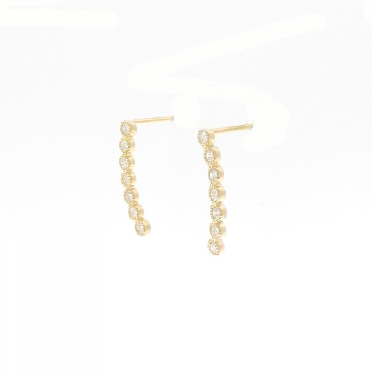 【リメイク】K18YG ダイヤモンド ピアス 0.20CT