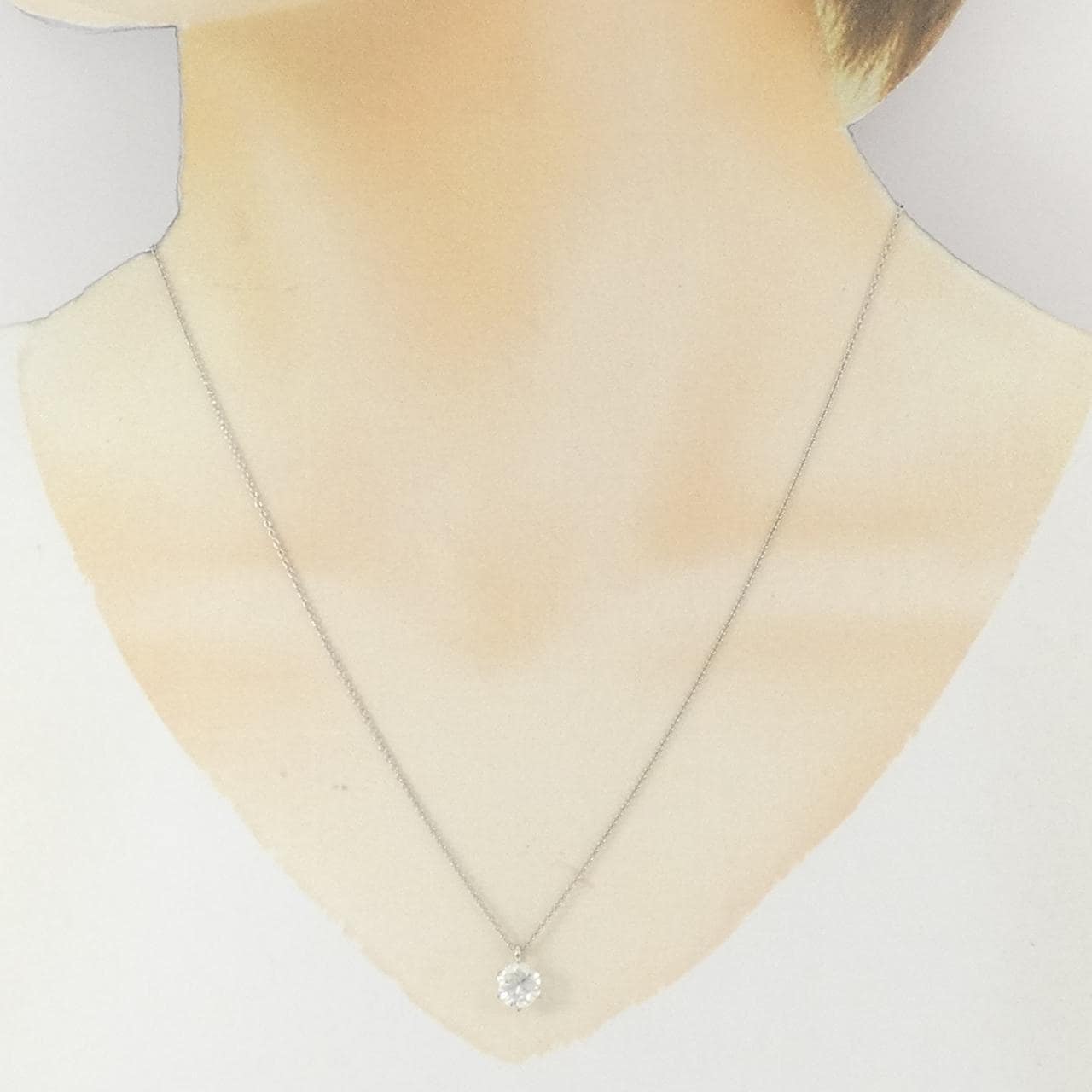 PT900/PT850 ダイヤモンド ネックレス 1.129CT H I1 Good