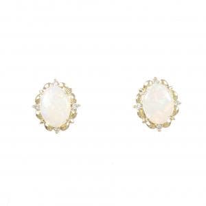 K18YG オパール ピアス 1.25CT