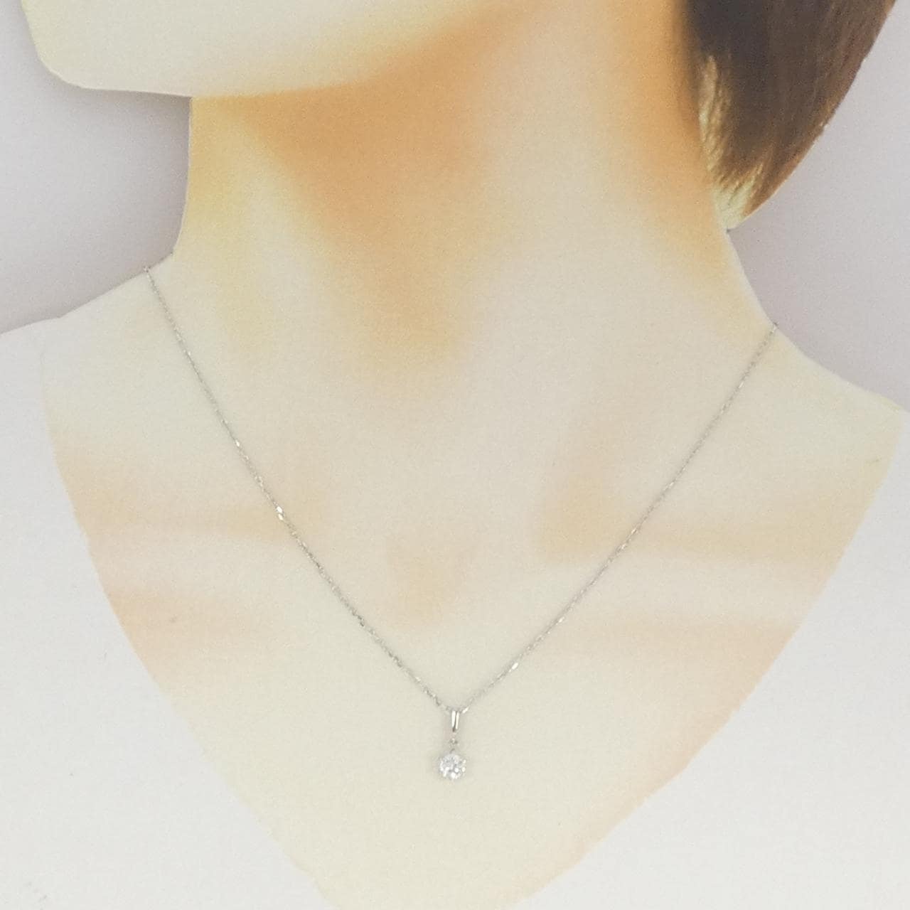 ミキモト ダイヤモンド ネックレス 0.34CT