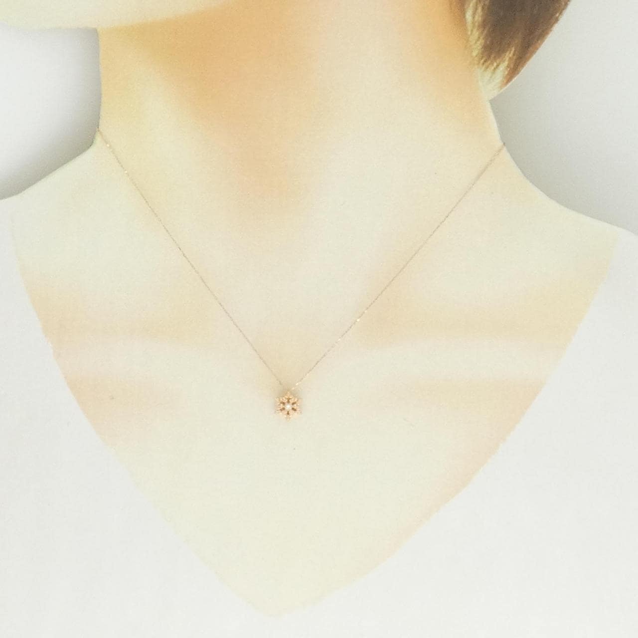 K10PG ダイヤモンド ネックレス 0.01CT