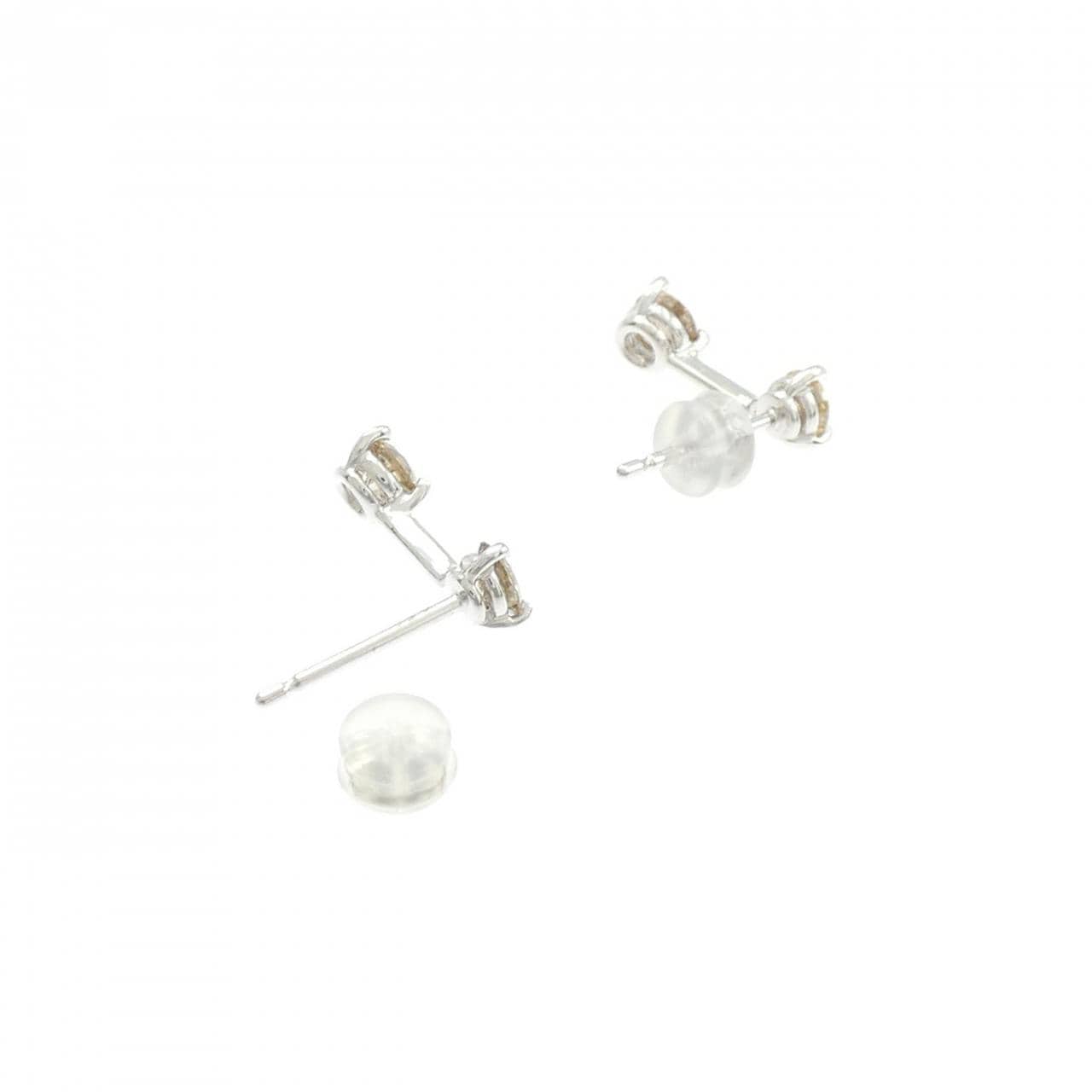 K18WG ダイヤモンド ピアス 1.20CT