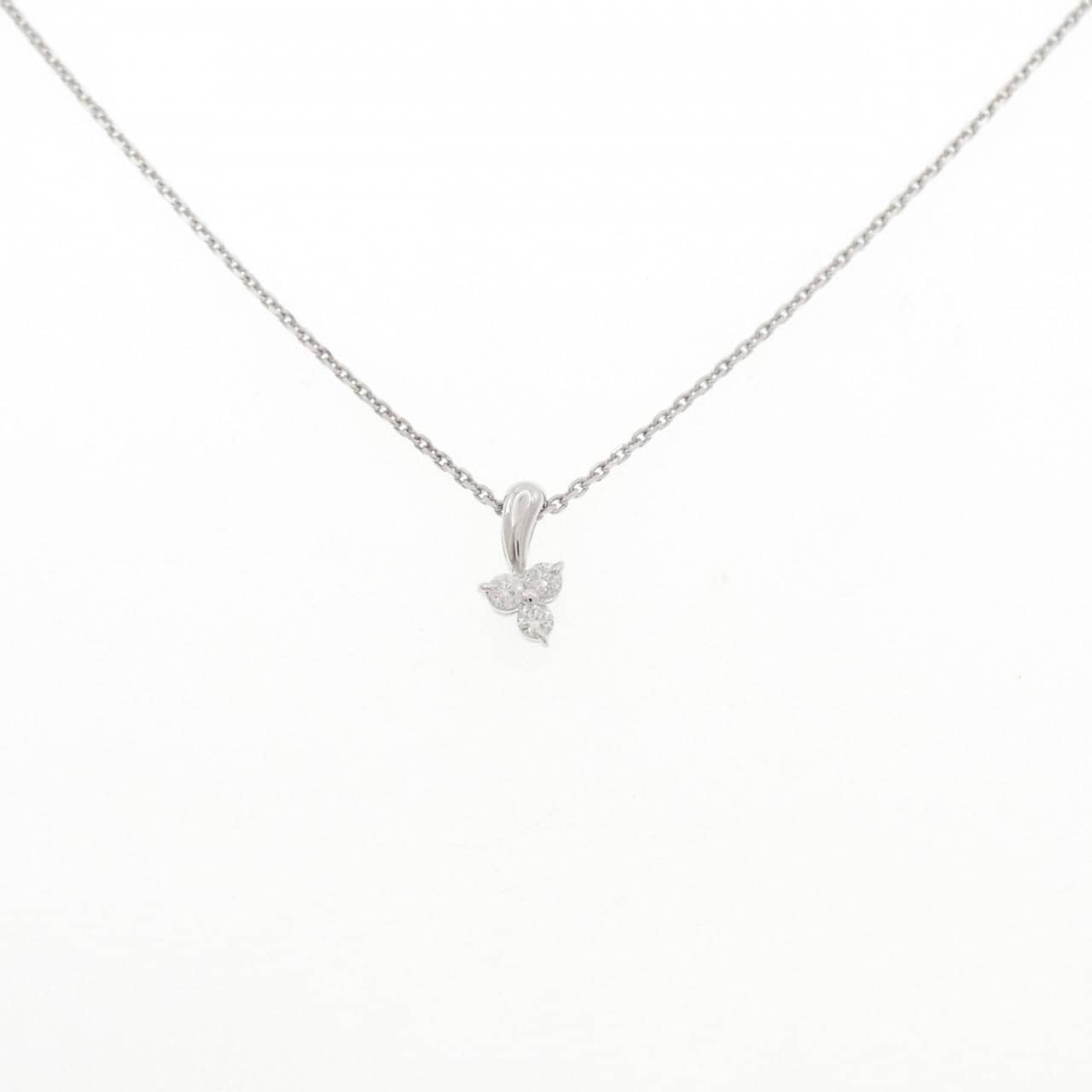 K10WG ダイヤモンド ネックレス 0.13CT