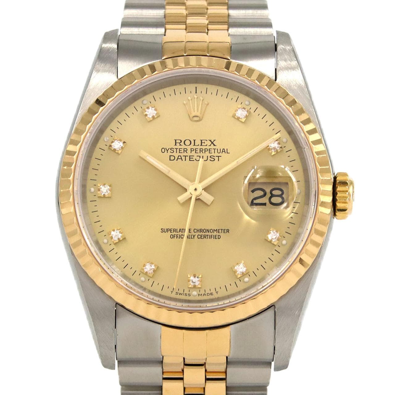 ROLEX Datejust 16233G. SSxYG Automatic R number