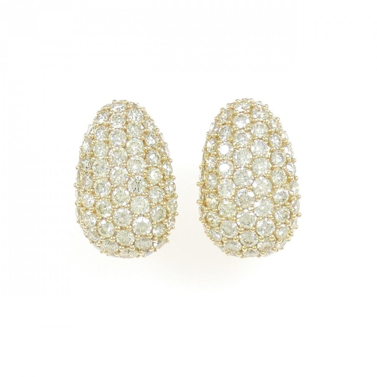K18YG Diamond Earrings 3.40CT