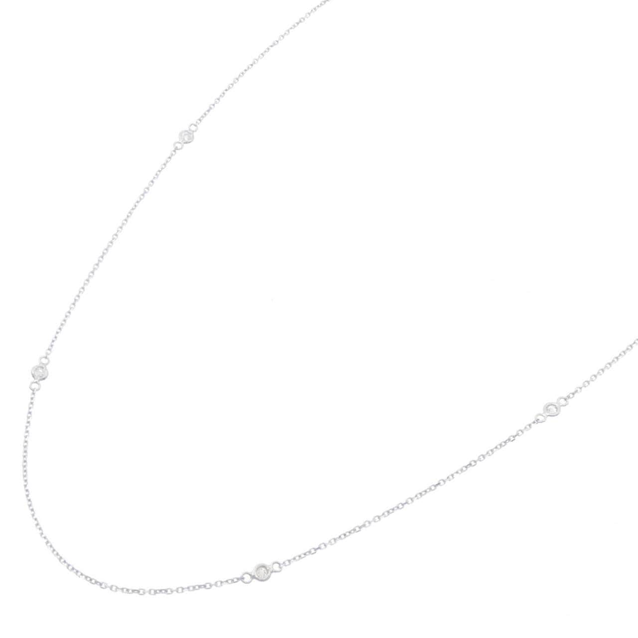 K18WG ダイヤモンド ネックレス 0.06CT