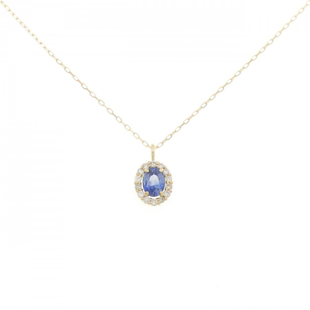 【新品】K18YG サファイヤ ネックレス 0.20CT