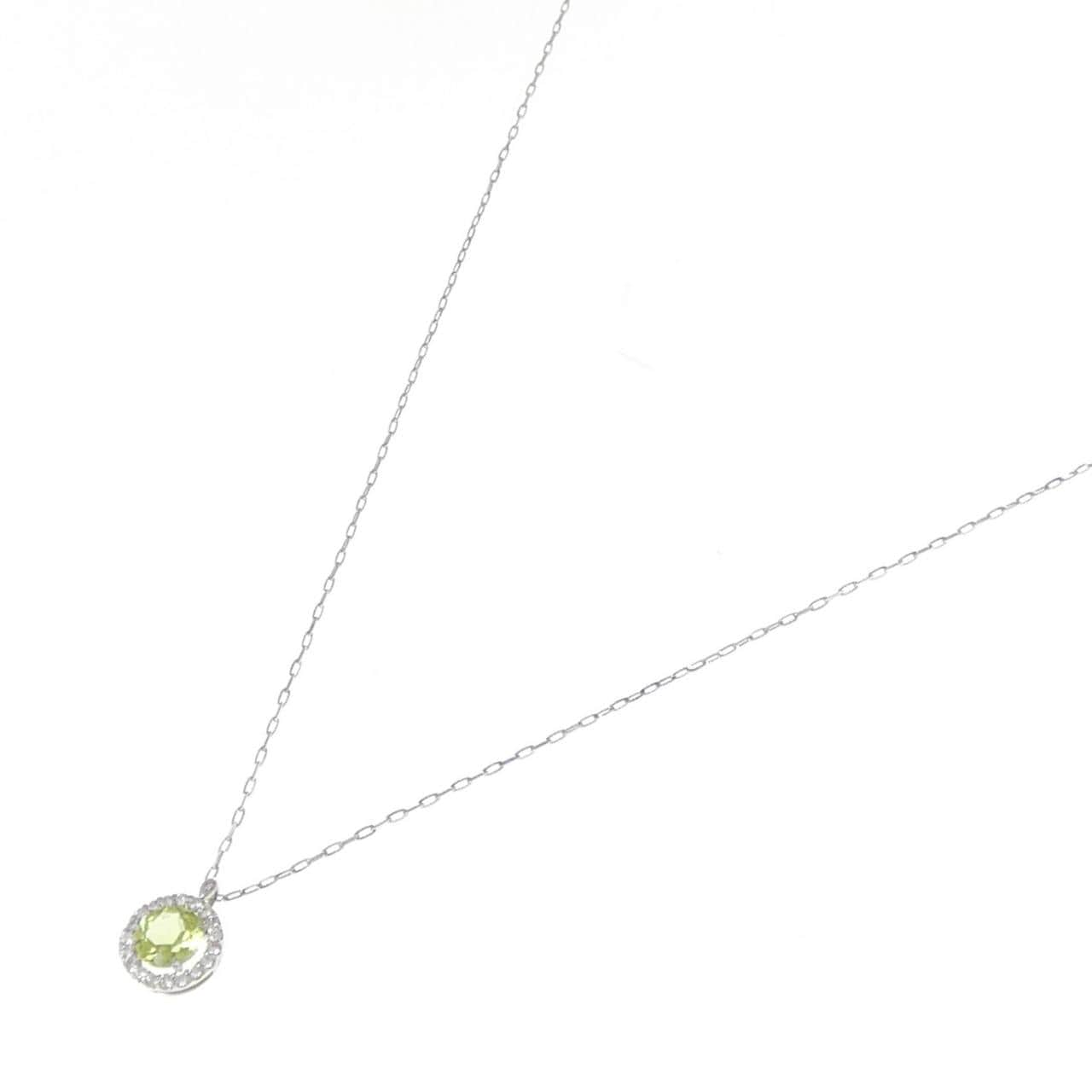 【新品】PT900 ペリドット ネックレス 0.45CT