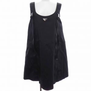 プラダ PRADA トライアングルロゴ ギャバジン ノースリーブドレス 230637 S202 1YFL ワンピース