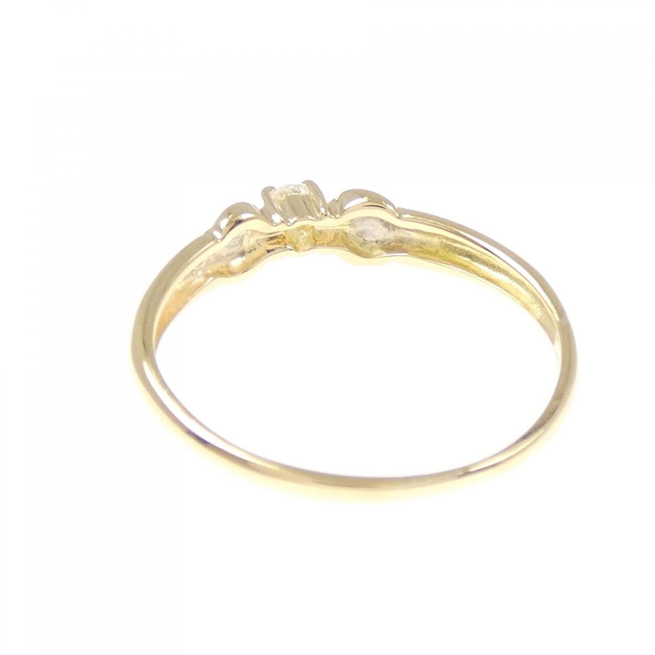 K18YG/PT900 ダイヤモンド リング 0.06CT