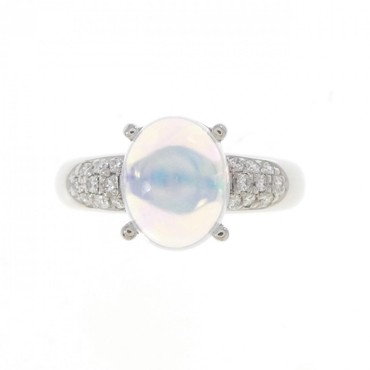 PT950 合成オパール リング 2.01CT