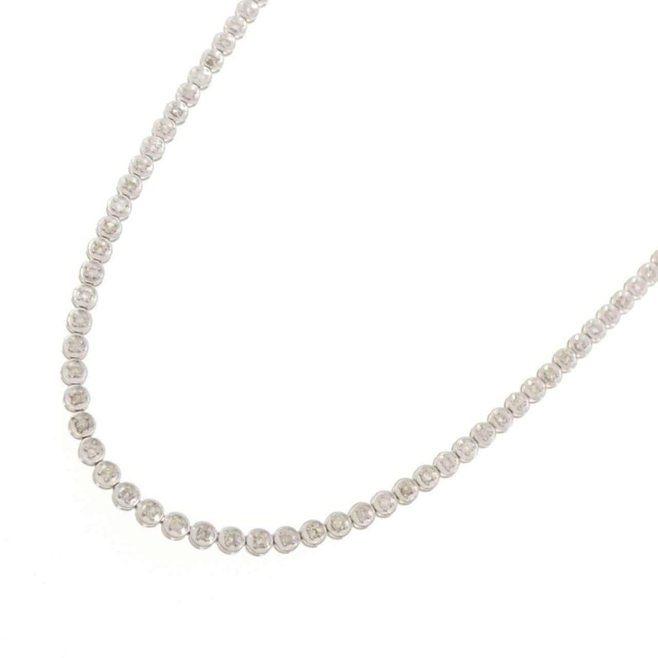 K18WG ダイヤモンド ネックレス 2.00CT