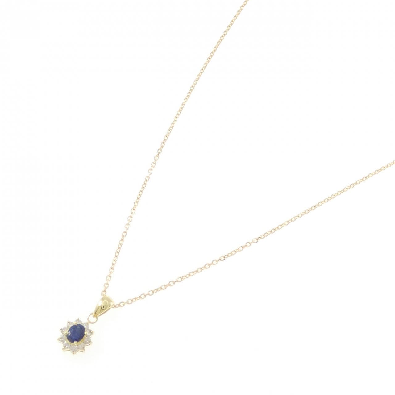 K18YG サファイヤ ネックレス 0.20CT