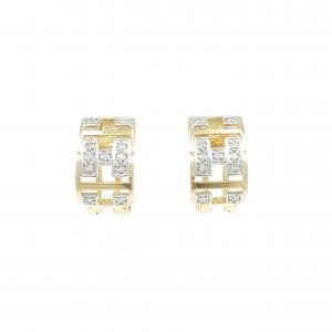 K18YG/K18WG ダイヤモンド ピアス 0.24CT