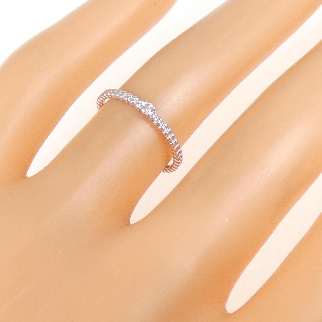 K10WG ダイヤモンド リング 0.03CT