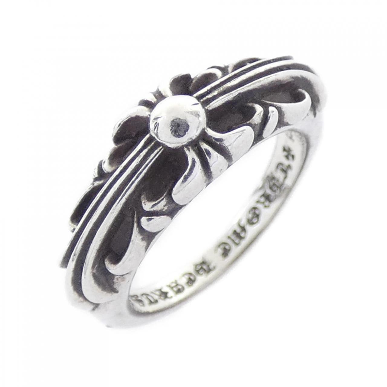 クロムハーツ CHROME HEARTS BABY CLSC FLORAL CRS ベイビークラシックフローラルクロス 207146023SLVXXX001 RING
