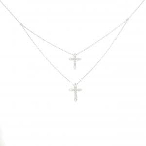 PT900/PT850 クロス ダイヤモンド ネックレス 0.50CT