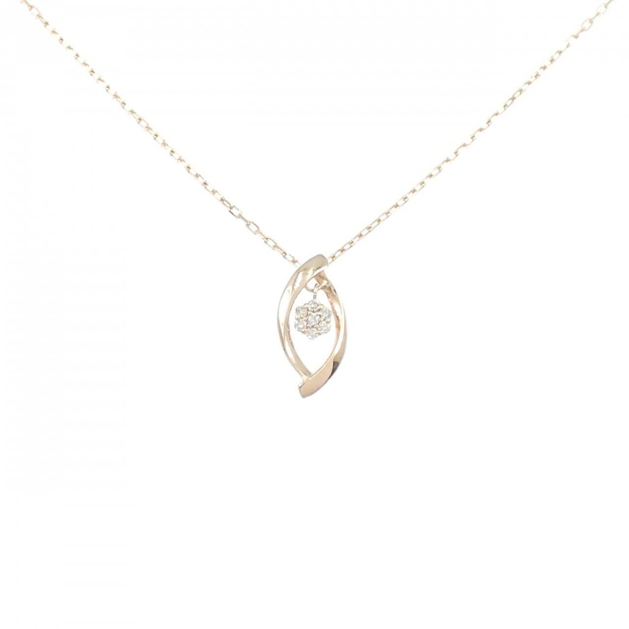 K10PG ダイヤモンド ネックレス 0.04CT
