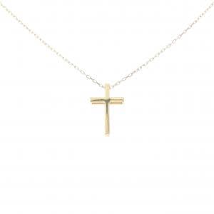 K18YG cross necklace