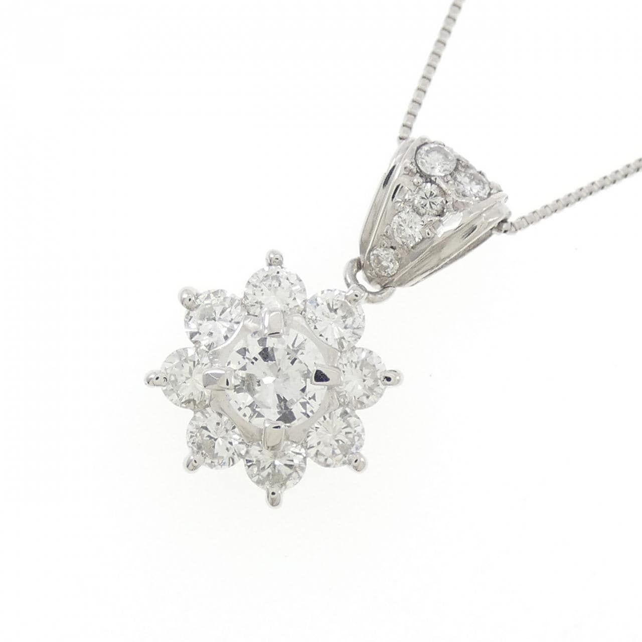 PT900/PT850 ダイヤモンド ネックレス 1.00CT