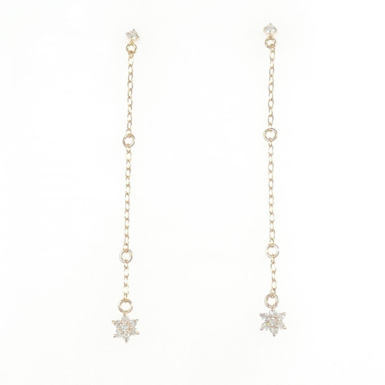 K18PG ダイヤモンド ピアス 0.12CT