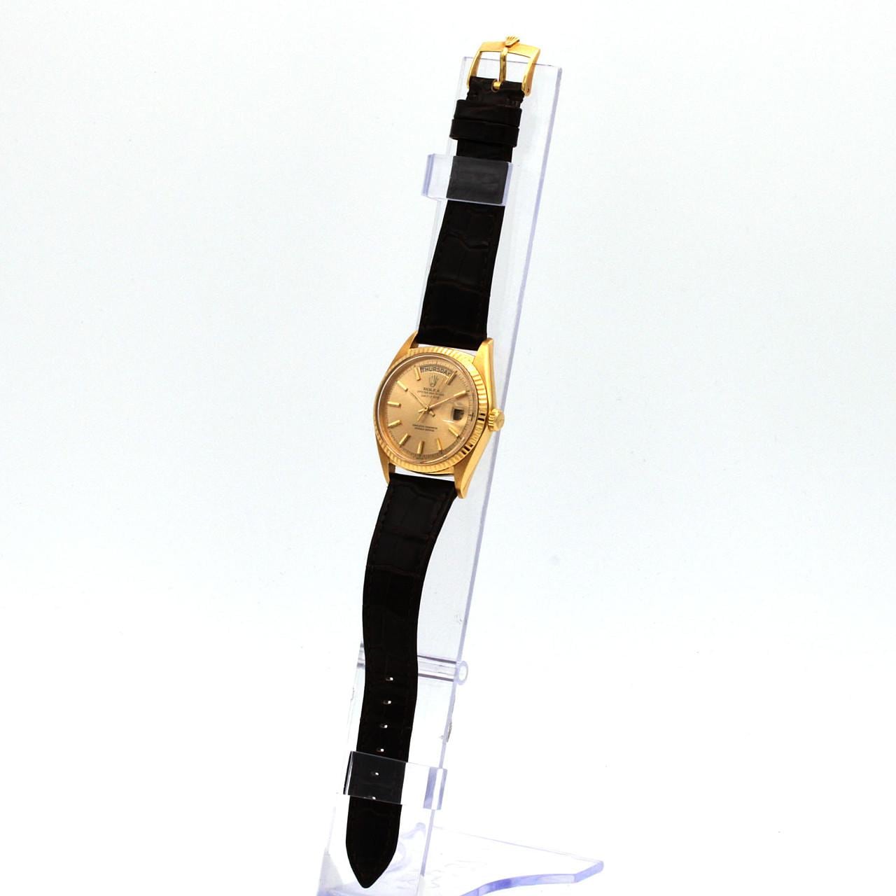 【ノーメンテナンス還元価格】ロレックス デイデイト 1803 YG 自動巻 1番台