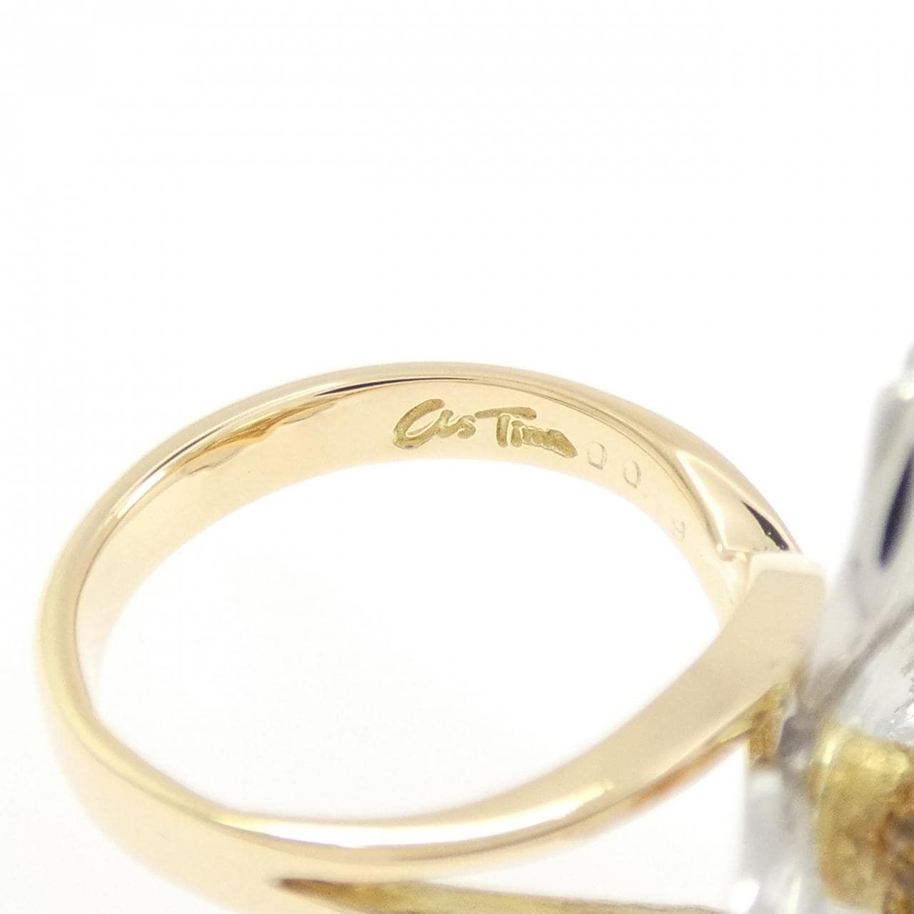 アズ タイム フラワー ダイヤモンド リング 0.19CT